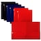 Gold Seal 2 Pkt Plastic Extra Heavyweight Folders Portfolio, High Sheen Finish, Red, Blue, Black, 12PK 86399 - alternate 1